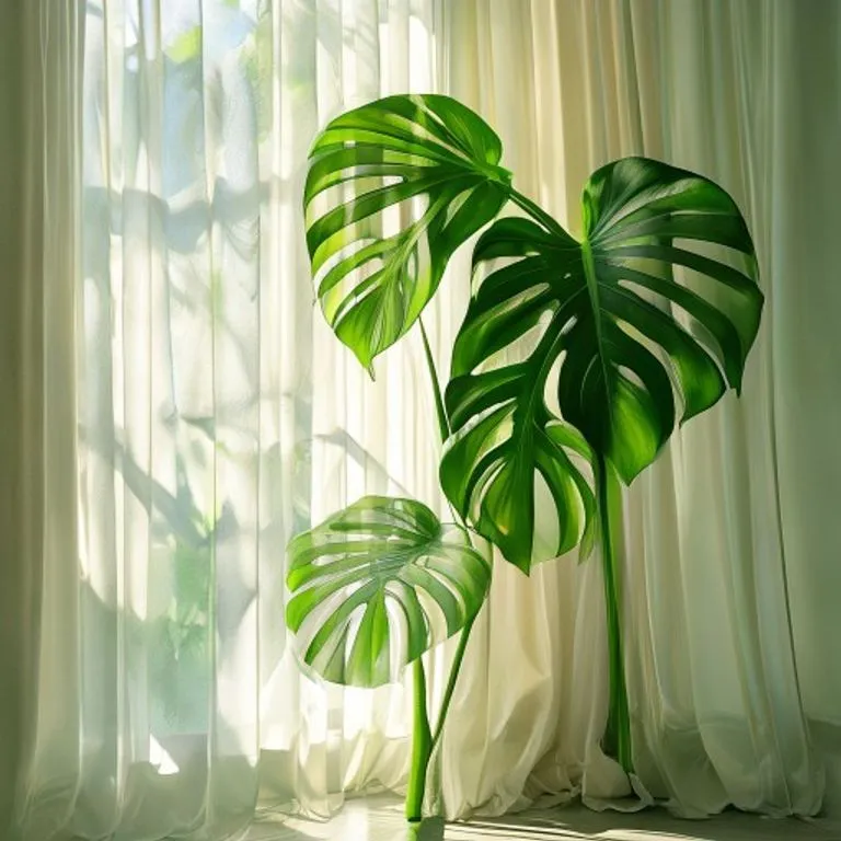 monstera in bright indirect light